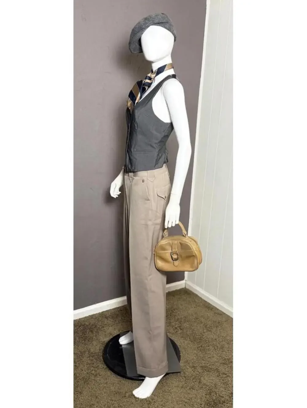 1980's Leather Satchel from Hillard & Hanson Murse Travel Bag Cosmetic